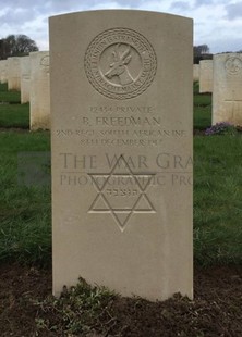FINS NEW BRITISH CEMETERY, SOREL-LE-GRAND - FREEDMAN, BENNY